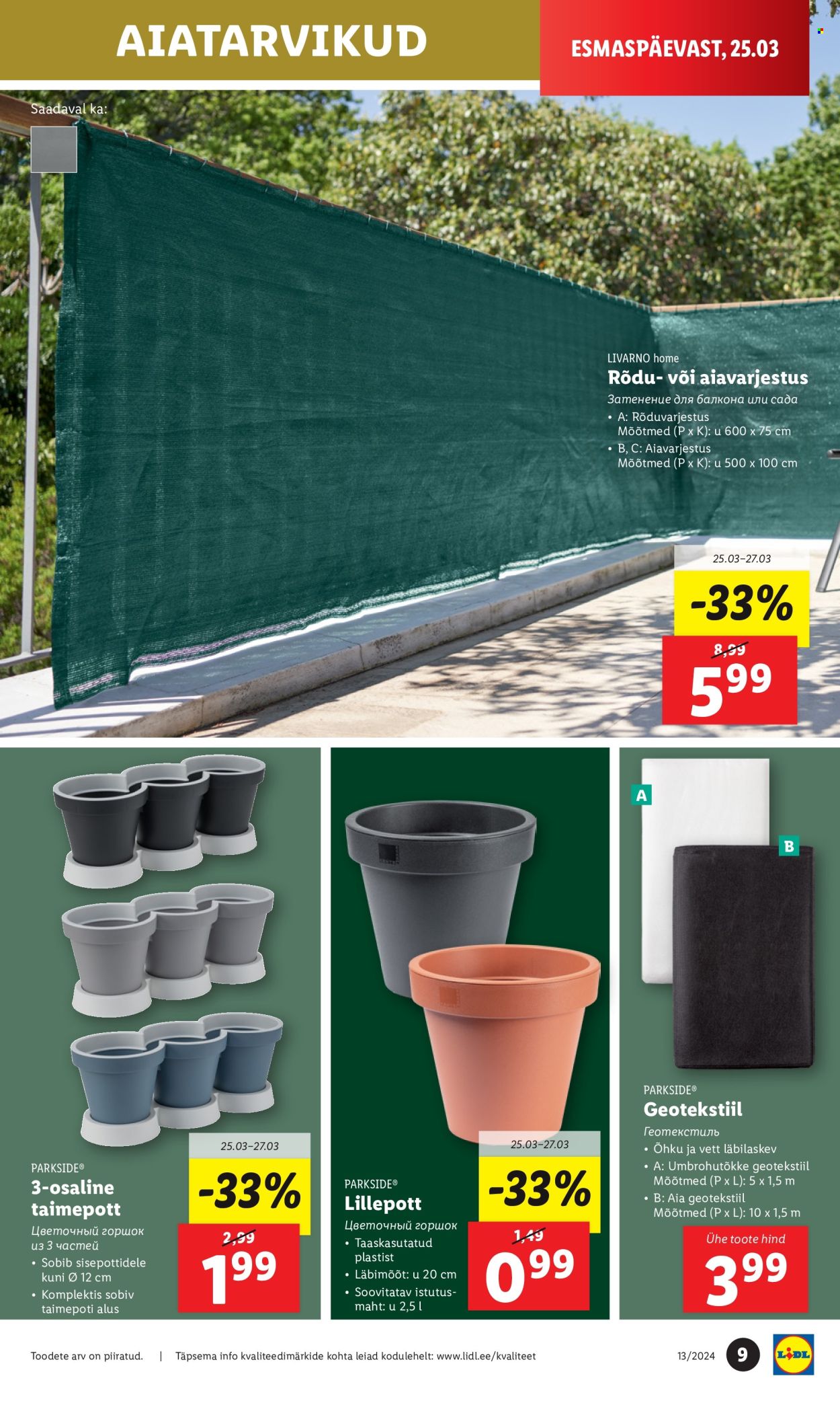 Lidl kliendileht - 25.03.2024 - 31.03.2024. Lehekülg 9