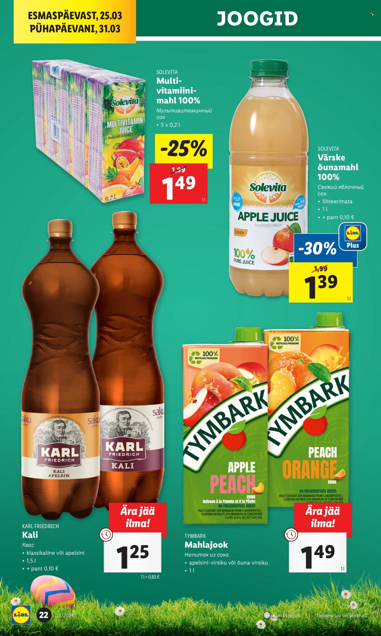 Lidl kliendileht - 25.03.2024 - 31.03.2024. Lehekülg 22