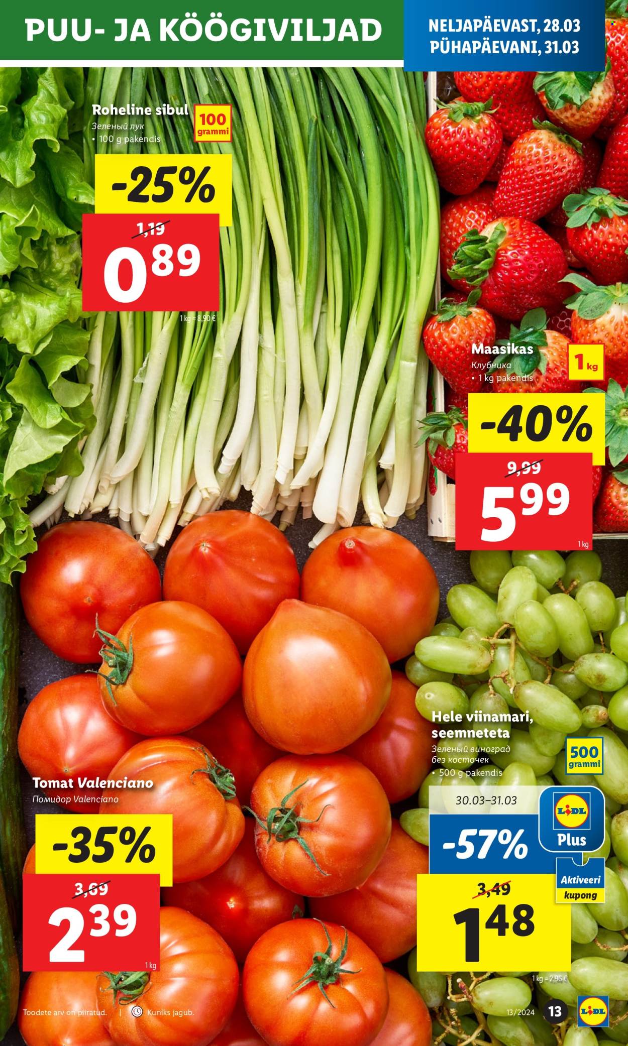 Lidl kliendileht - 28.03.2024 - 31.03.2024. Lehekülg 13