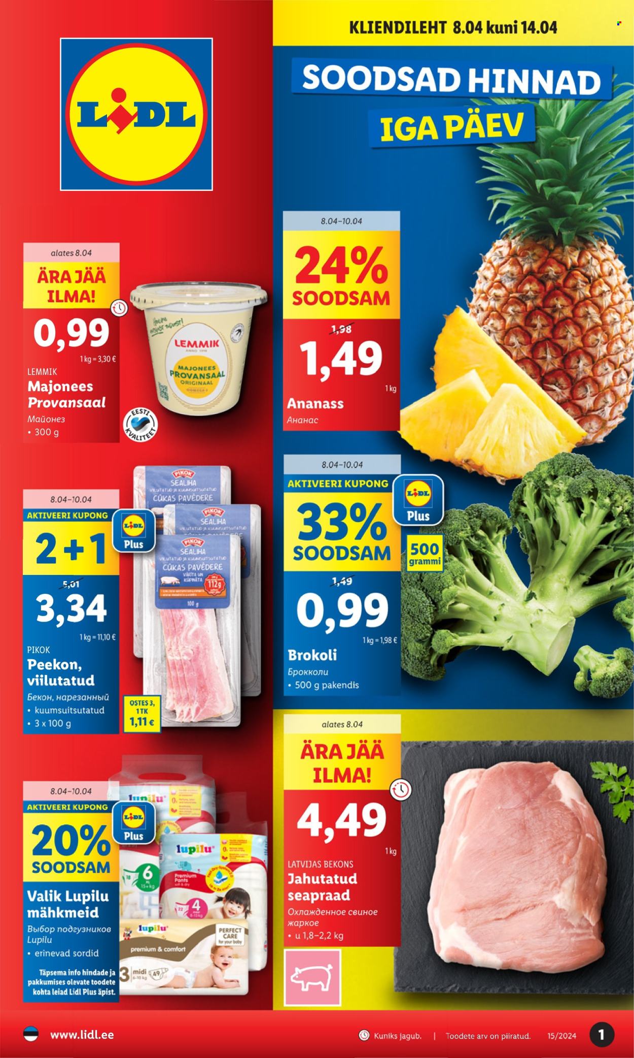 Lidl kliendileht - 08.04.2024 - 14.04.2024. Lehekülg 1