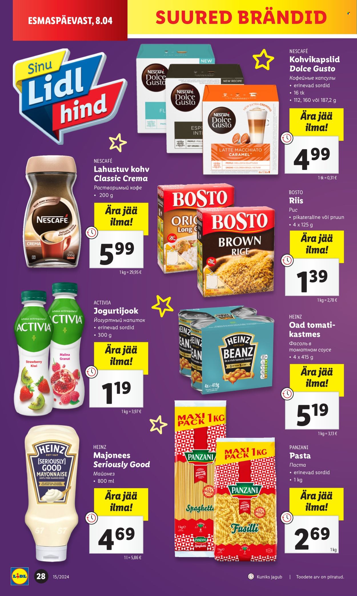 Lidl kliendileht - 08.04.2024 - 14.04.2024. Lehekülg 28