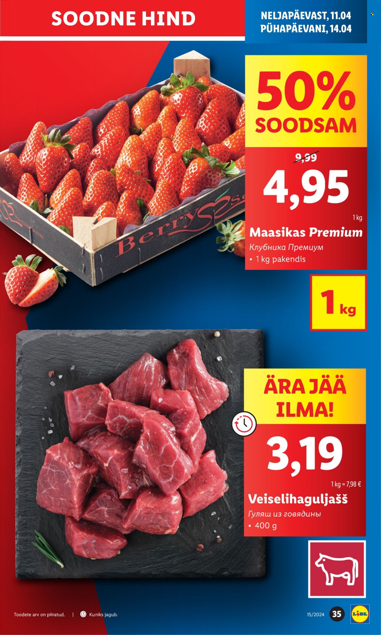 Lidl kliendileht - 08.04.2024 - 14.04.2024. Lehekülg 35