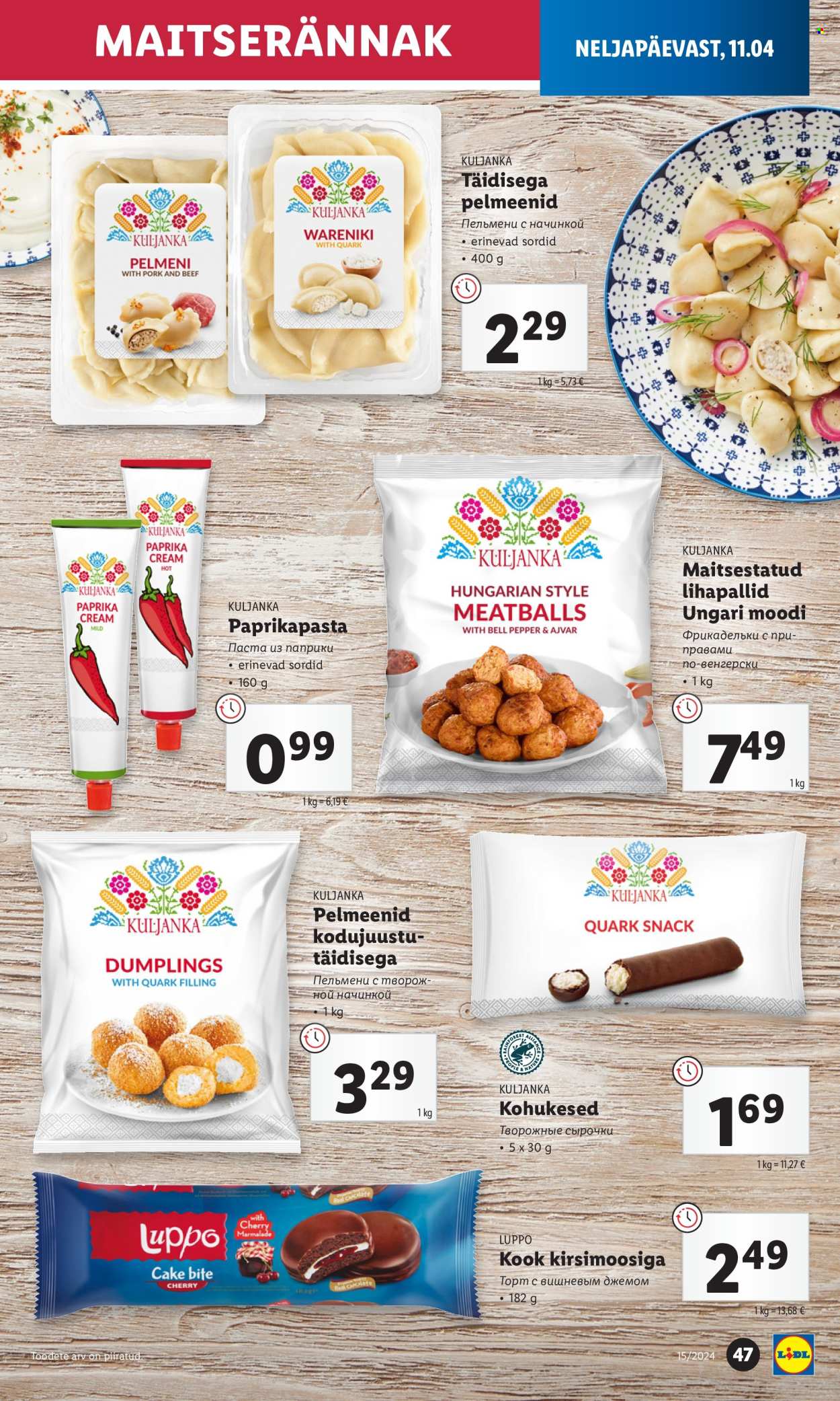 Lidl kliendileht - 08.04.2024 - 14.04.2024. Lehekülg 47