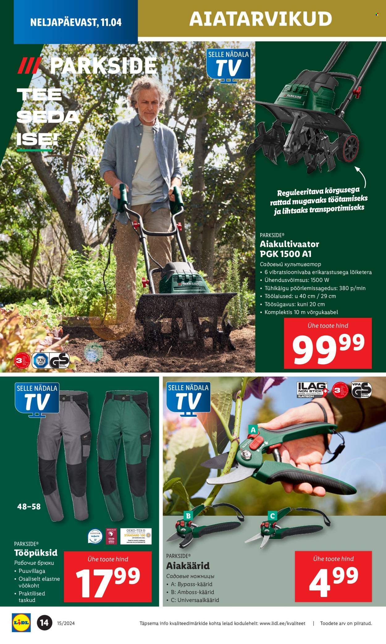 Lidl kliendileht - 01.04.2024 - 14.04.2024. Lehekülg 14