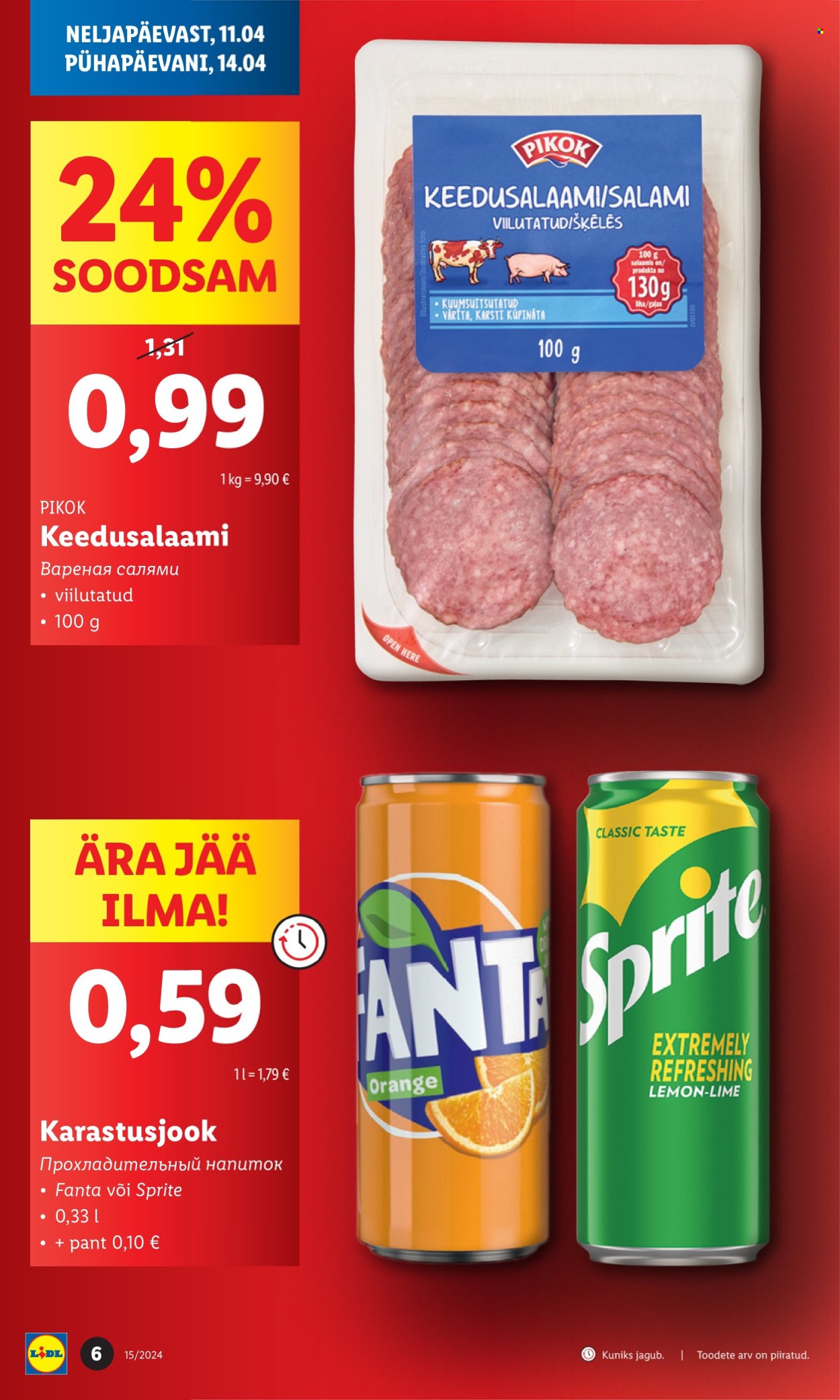 Lidl kliendileht - 11.04.2024 - 14.04.2024. Lehekülg 6