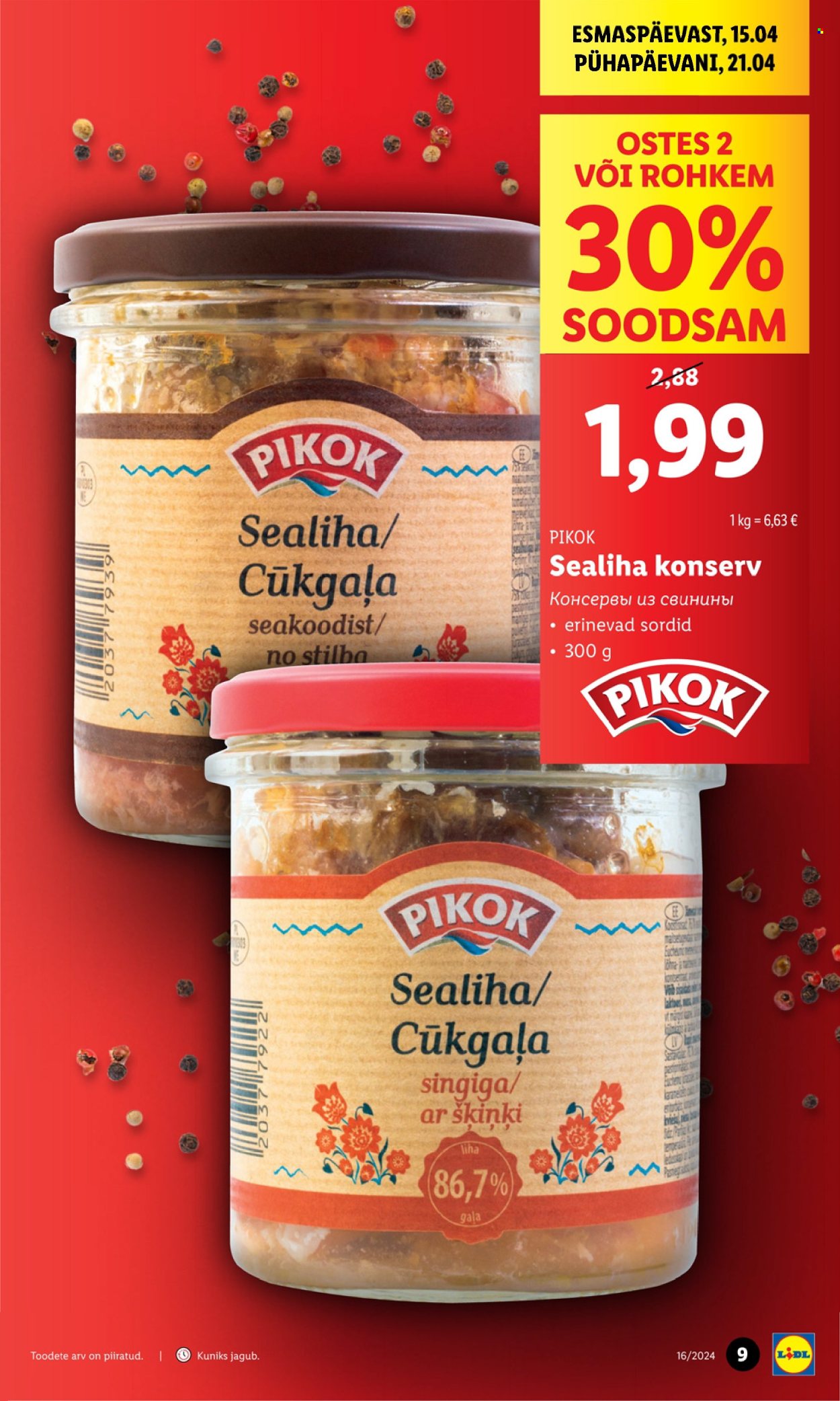 Lidl kliendileht - 15.04.2024 - 21.04.2024. Lehekülg 9