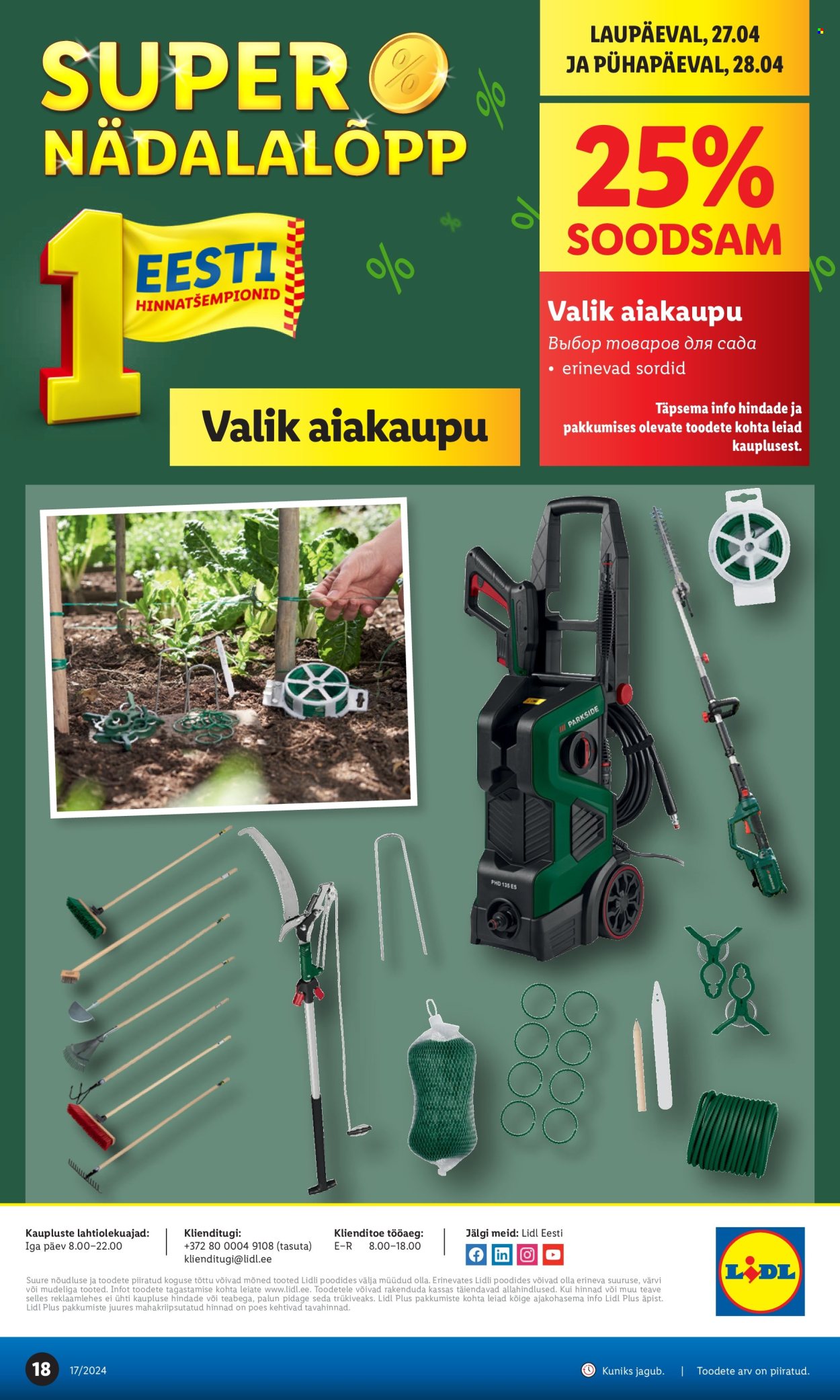 Lidl kliendileht - 22.04.2024 - 28.04.2024. Lehekülg 18