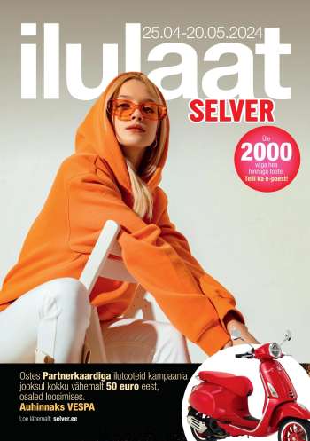 Kaupluse Selver kliendileht - 25.04.2024 - 20.05.2024.