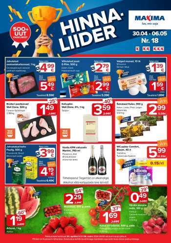 Kaupluse Maxima kliendileht - 30.04.2024 - 06.05.2024.