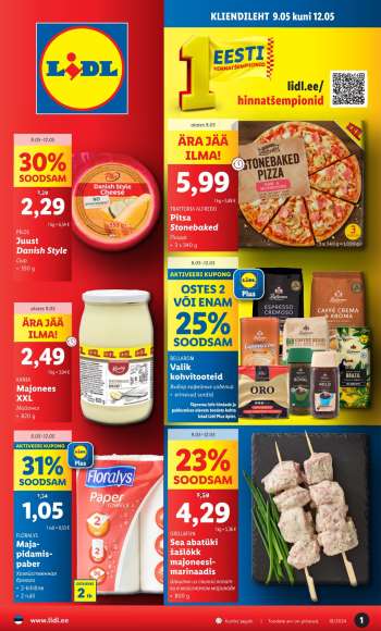 Kaupluse Lidl kliendileht - 09.05.2024 - 12.05.2024.