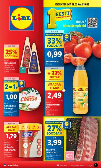 Kaupluse Lidl kliendileht - 13.05.2024 - 19.05.2024.