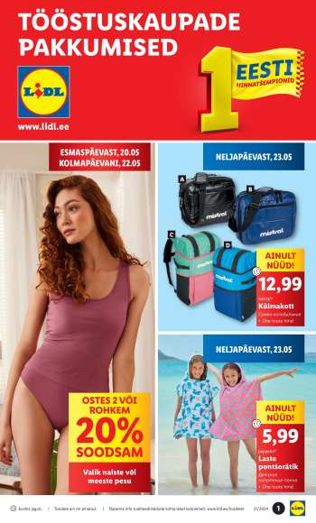 Kaupluse Lidl kliendileht - 20.05.2024 - 26.05.2024.
