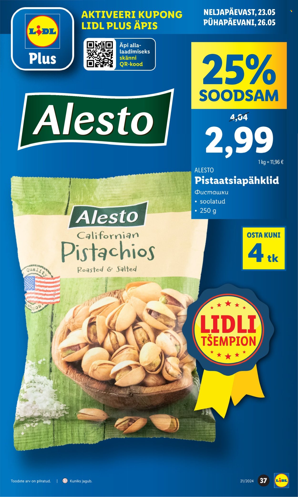 Lidl kliendileht - 20.05.2024 - 26.05.2024. Lehekülg 37