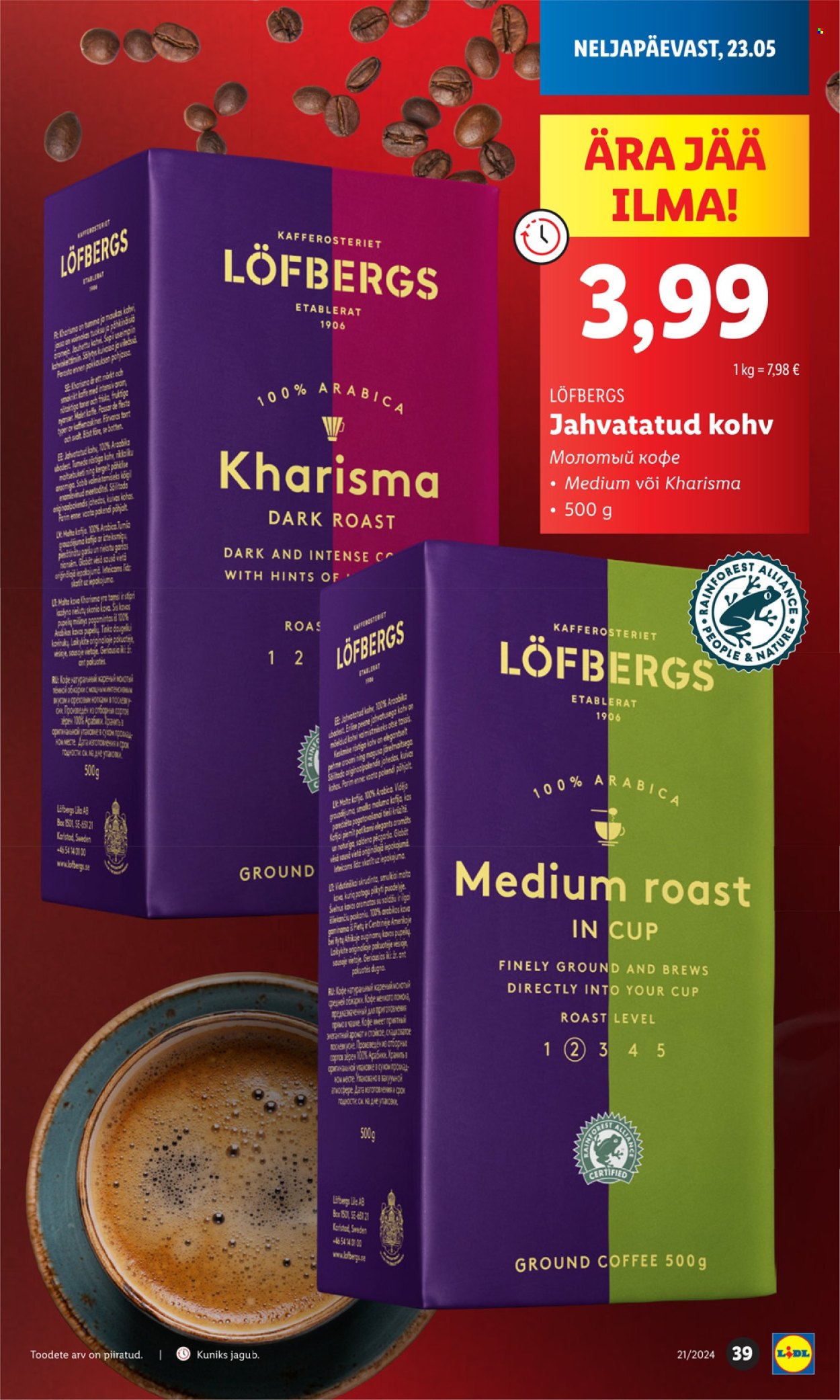 Lidl kliendileht - 20.05.2024 - 26.05.2024. Lehekülg 39