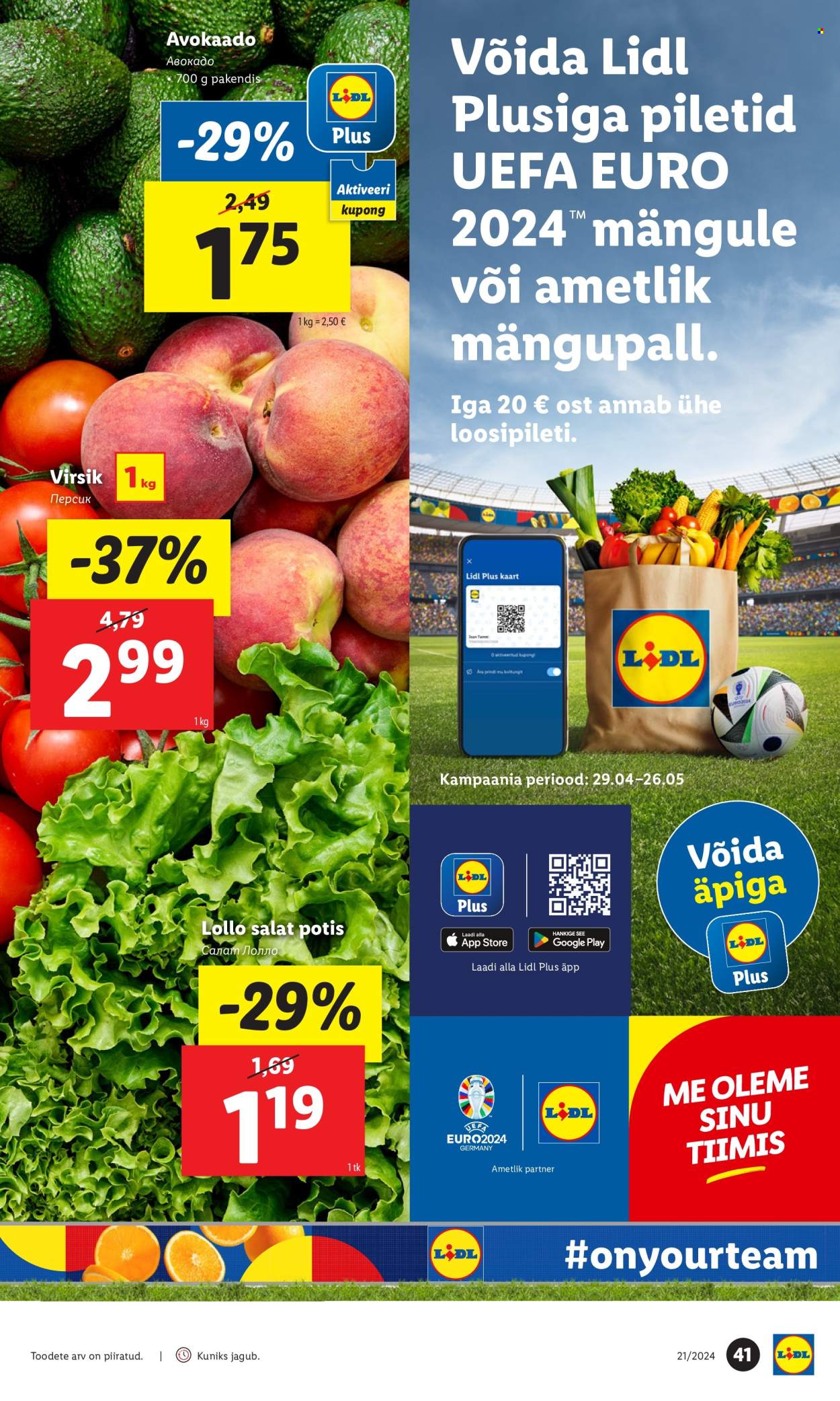 Lidl kliendileht - 20.05.2024 - 26.05.2024. Lehekülg 41