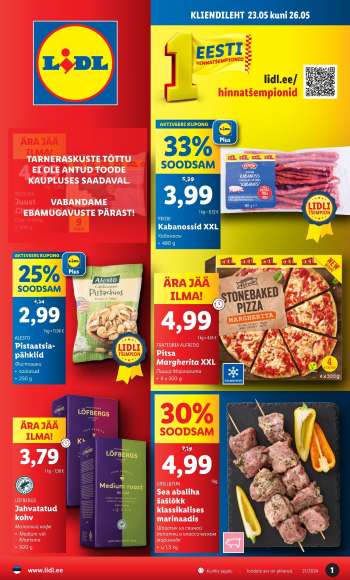 Kaupluse Lidl kliendileht - 23.05.2024 - 26.05.2024.