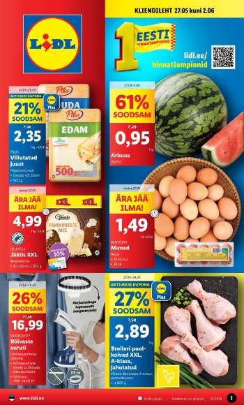 Kaupluse Lidl kliendileht - 27.05.2024 - 02.06.2024.