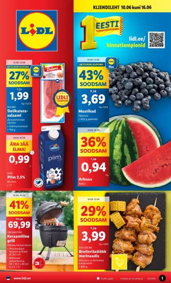 Kaupluse Lidl kliendileht - 10.06.2024 - 16.06.2024.