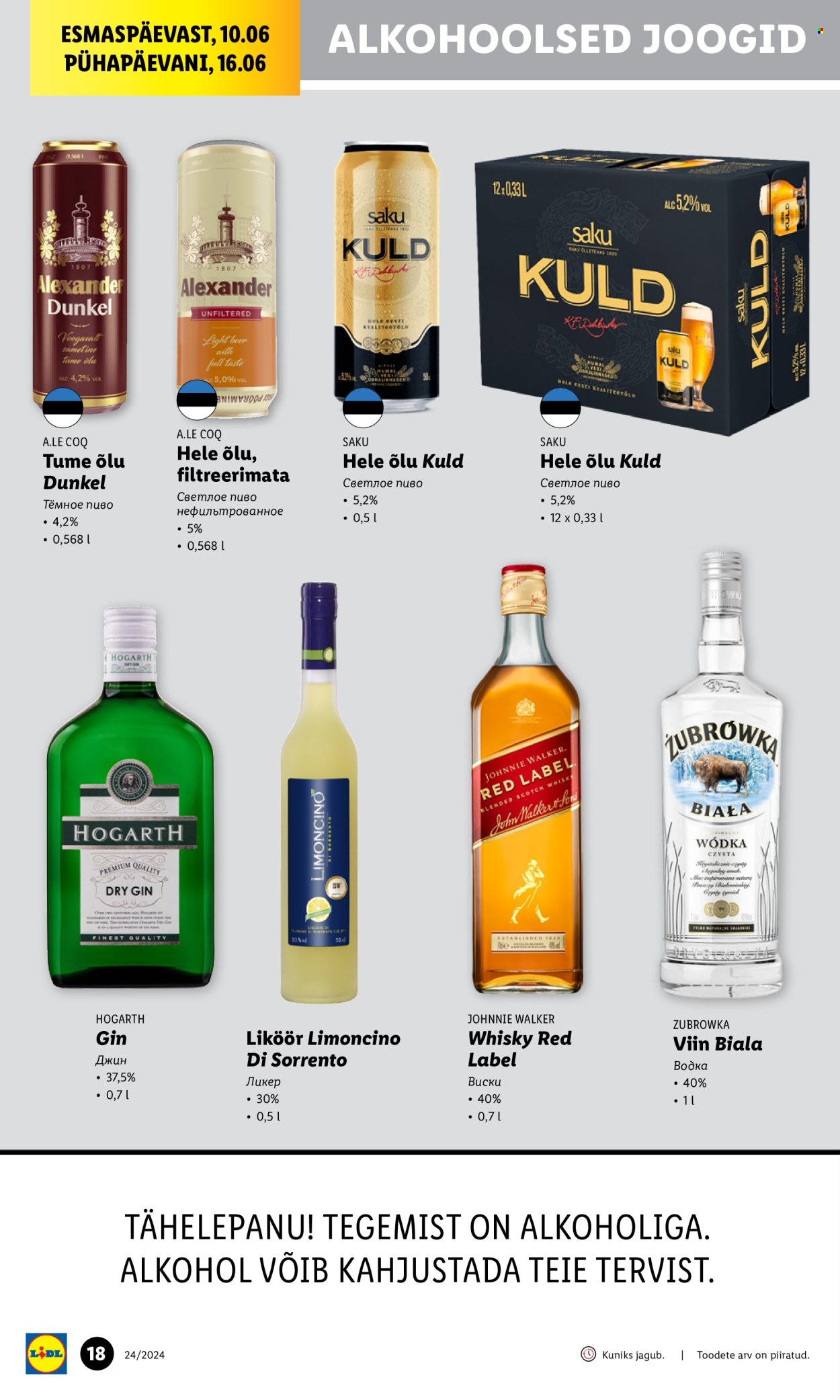 Lidl kliendileht - 10.06.2024 - 16.06.2024. Lehekülg 18