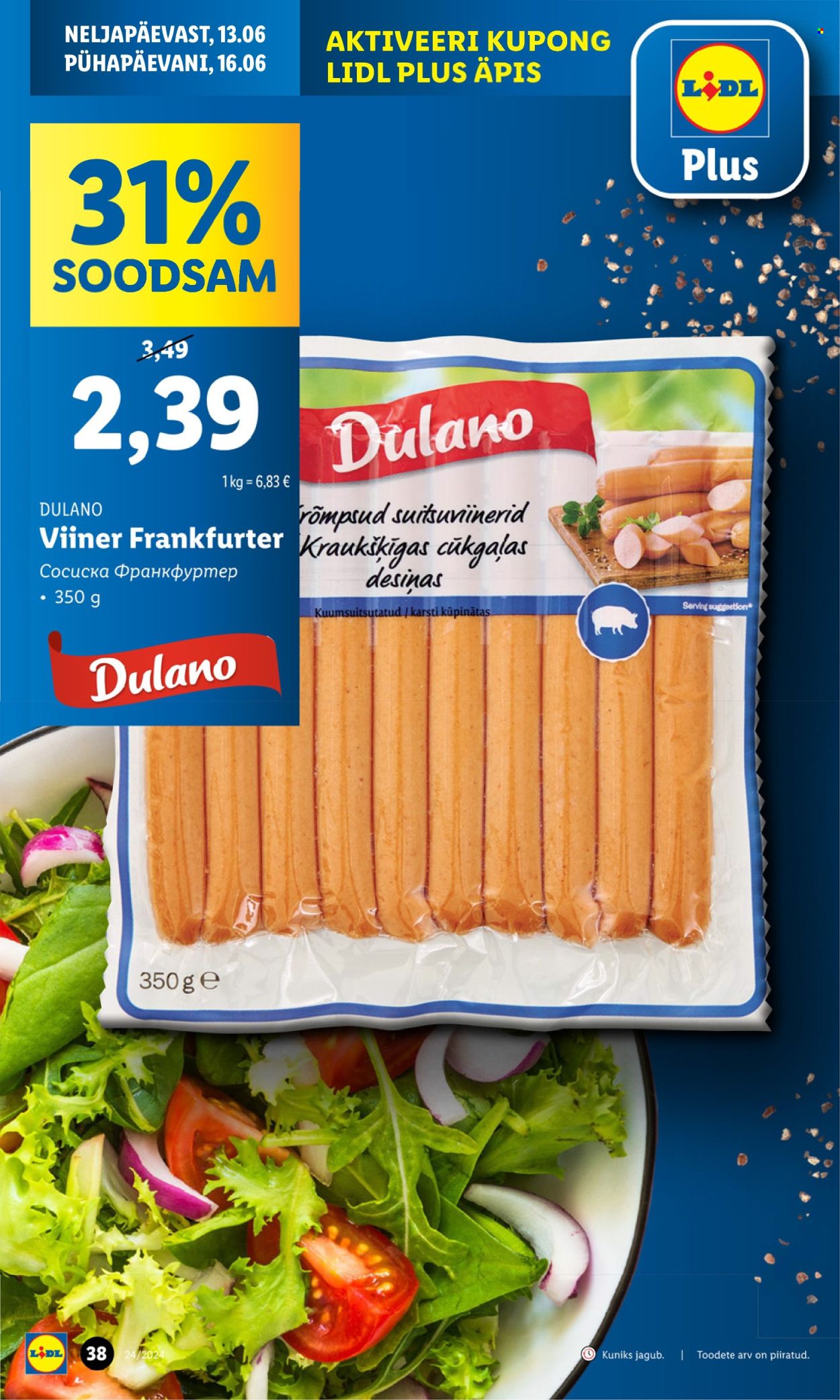 Lidl kliendileht - 10.06.2024 - 16.06.2024. Lehekülg 38