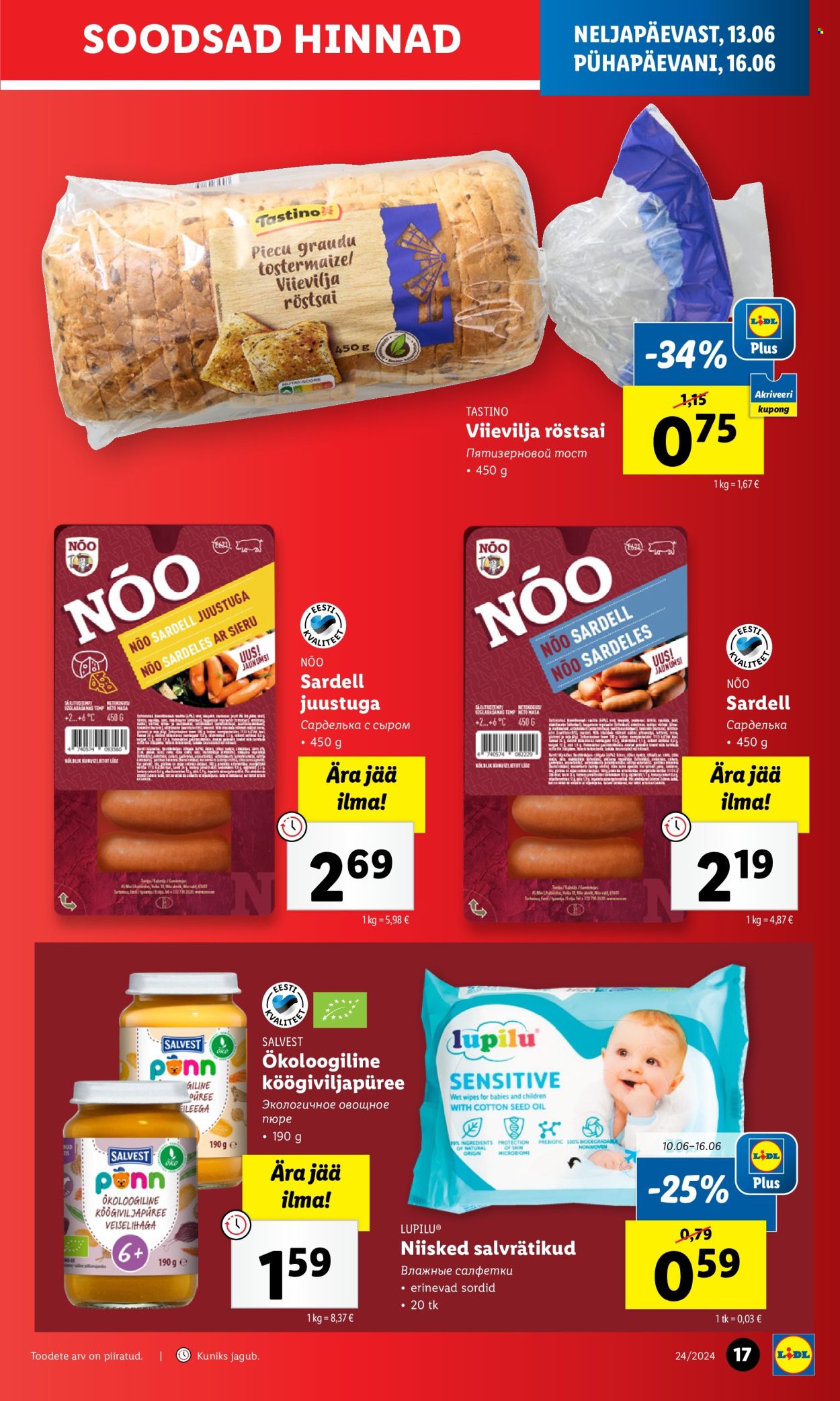 Lidl kliendileht - 13.06.2024 - 16.06.2024. Lehekülg 17