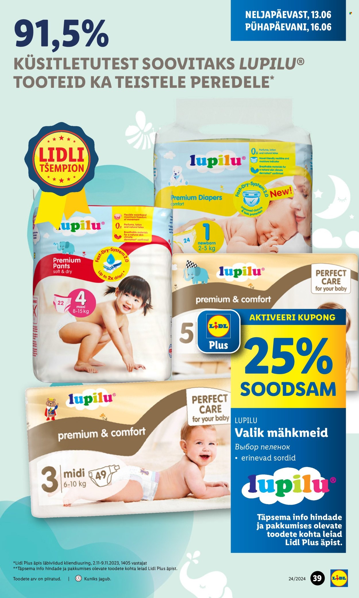 Lidl kliendileht - 13.06.2024 - 16.06.2024. Lehekülg 39