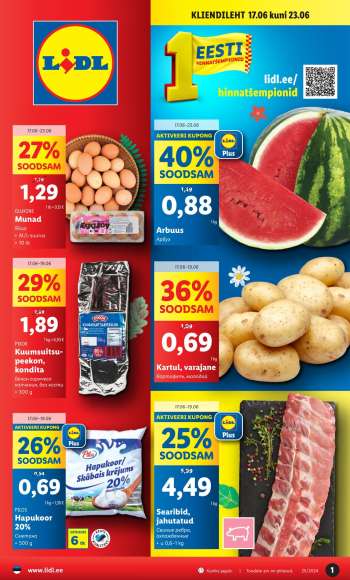 Kaupluse Lidl kliendileht - 17.06.2024 - 23.06.2024.