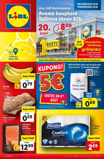 Kaupluse Lidl kliendileht - 20.06.2024 - 23.06.2024.