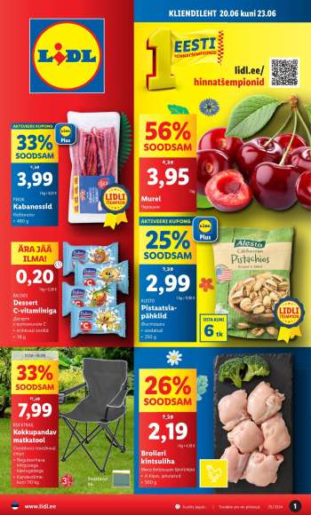 Kaupluse Lidl kliendileht - 20.06.2024 - 23.06.2024.