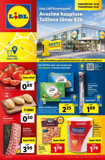 Kaupluse Lidl kliendileht - 24.06.2024 - 30.06.2024.