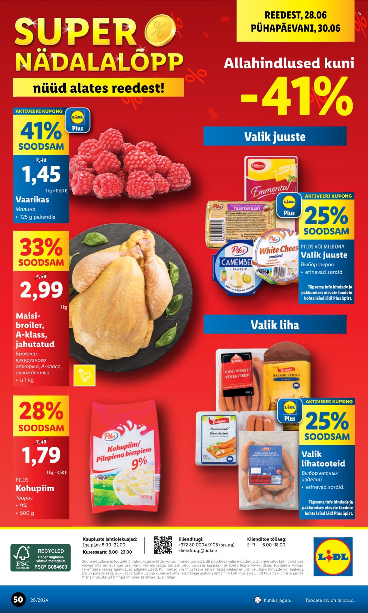 Lidl kliendileht - 24.06.2024 - 30.06.2024. Lehekülg 50