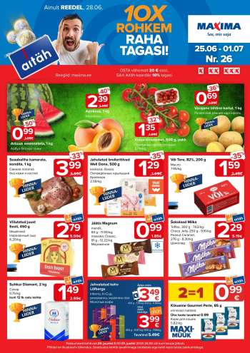 Kaupluse Maxima kliendileht - 25.06.2024 - 01.07.2024.