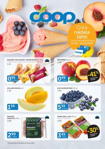 Kaupluse Coop kliendileht - 25.06.2024 - 01.07.2024.