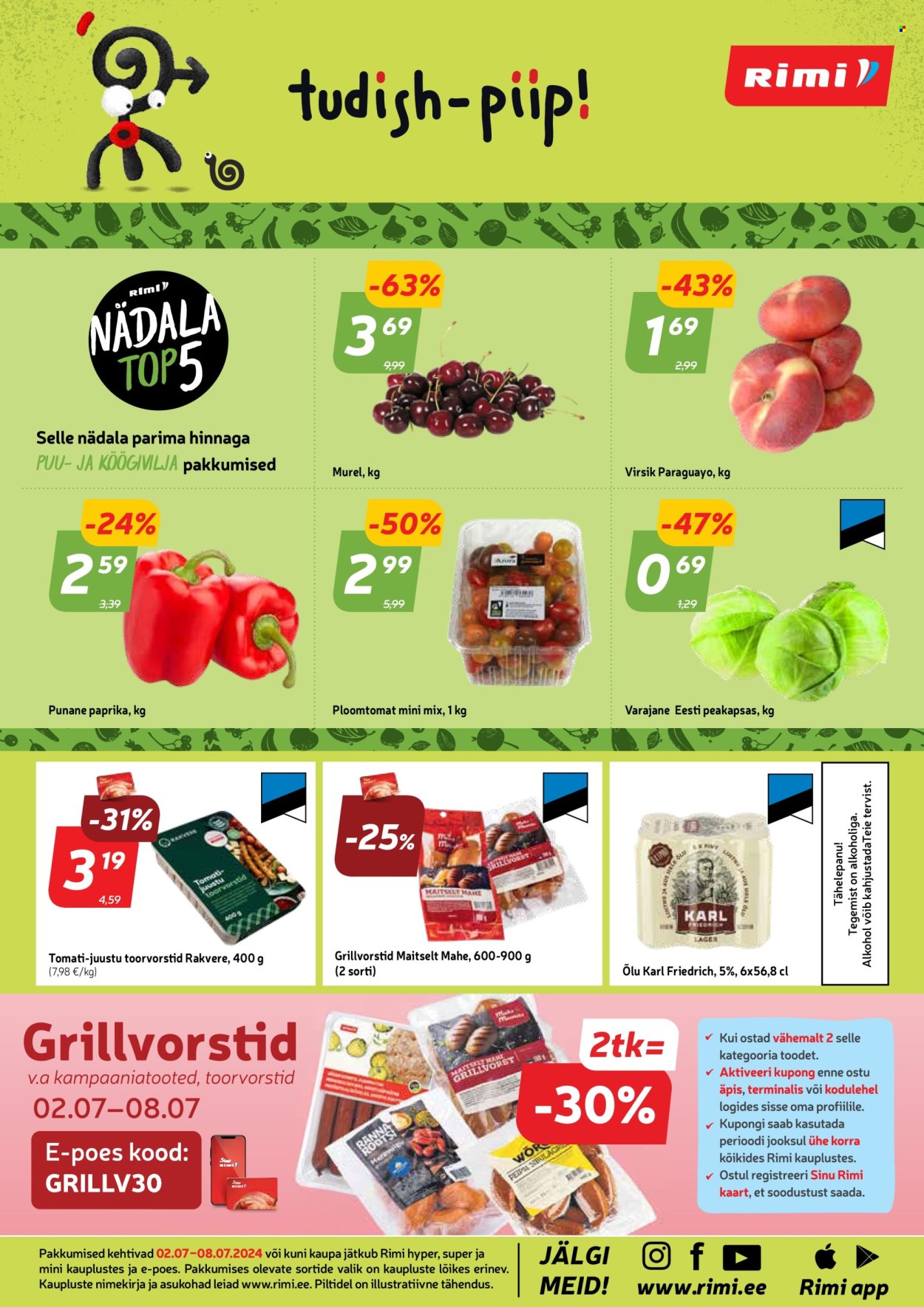 Rimi kliendileht - 02.07.2024 - 08.07.2024. Lehekülg 20