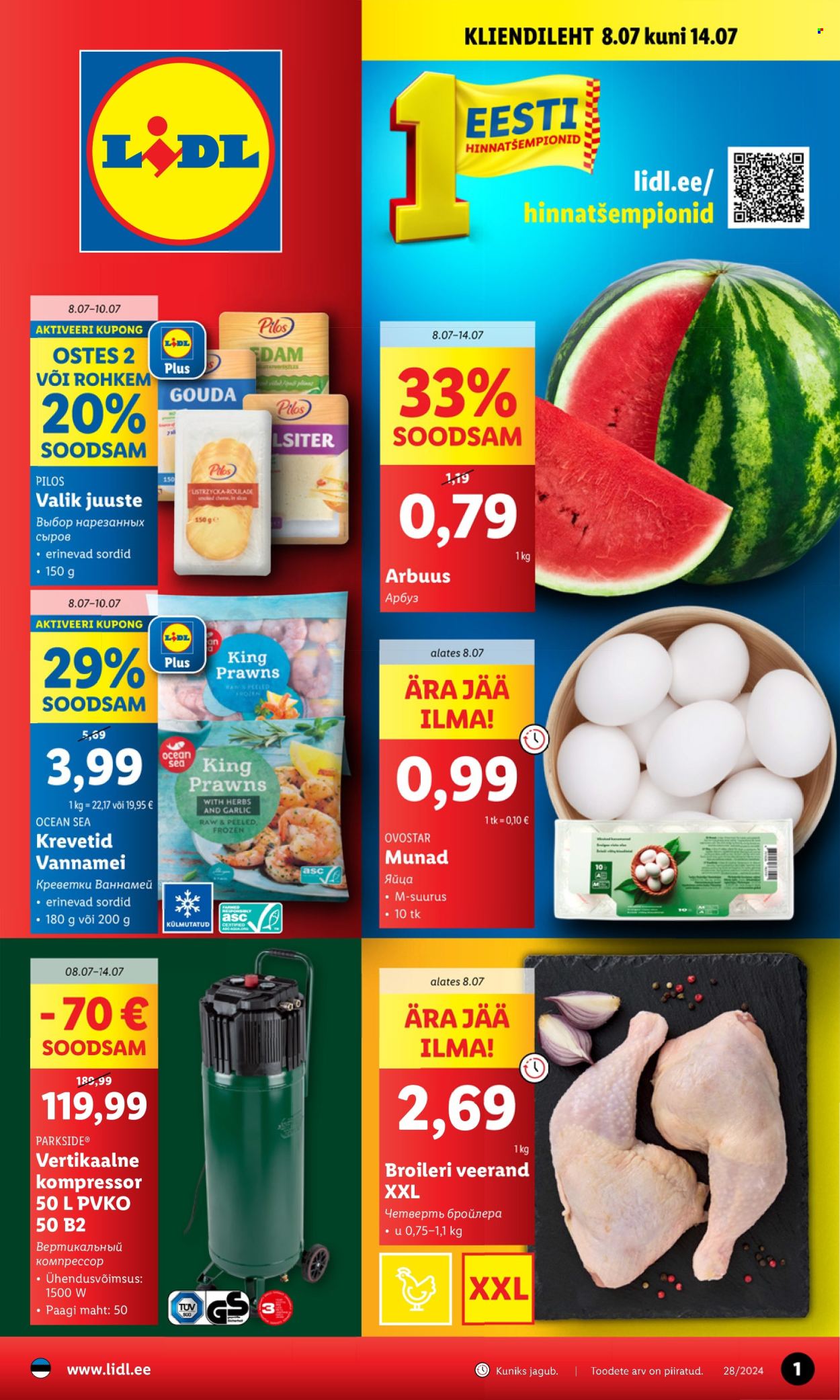 Lidl kliendileht - 08.07.2024 - 14.07.2024. Lehekülg 1