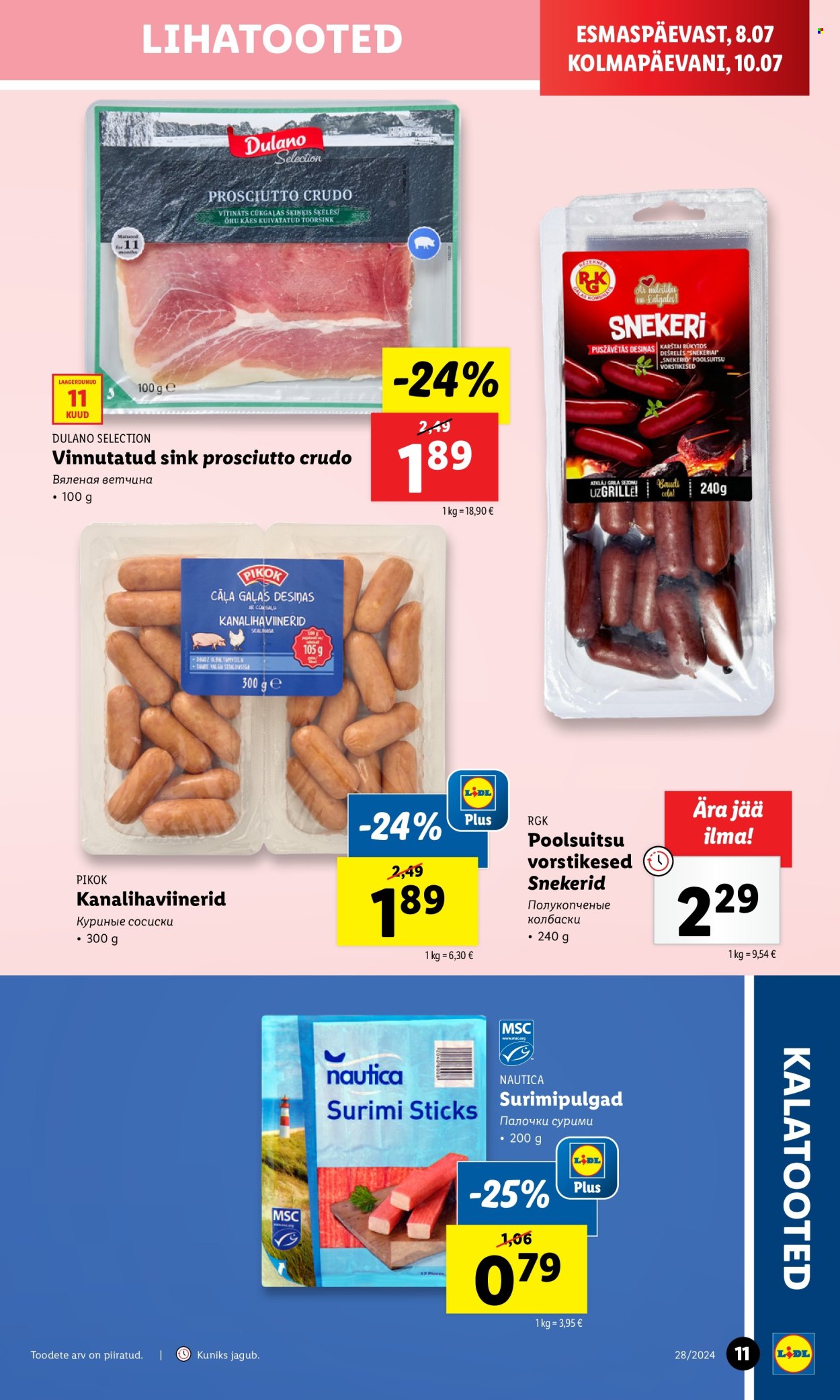 Lidl kliendileht - 08.07.2024 - 14.07.2024. Lehekülg 11