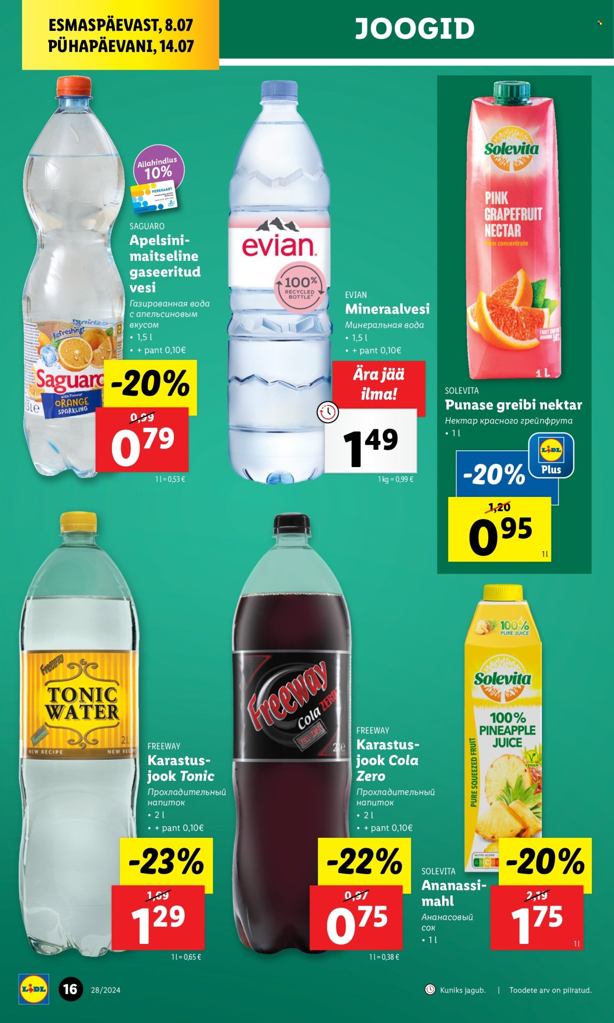 Lidl kliendileht - 08.07.2024 - 14.07.2024. Lehekülg 16