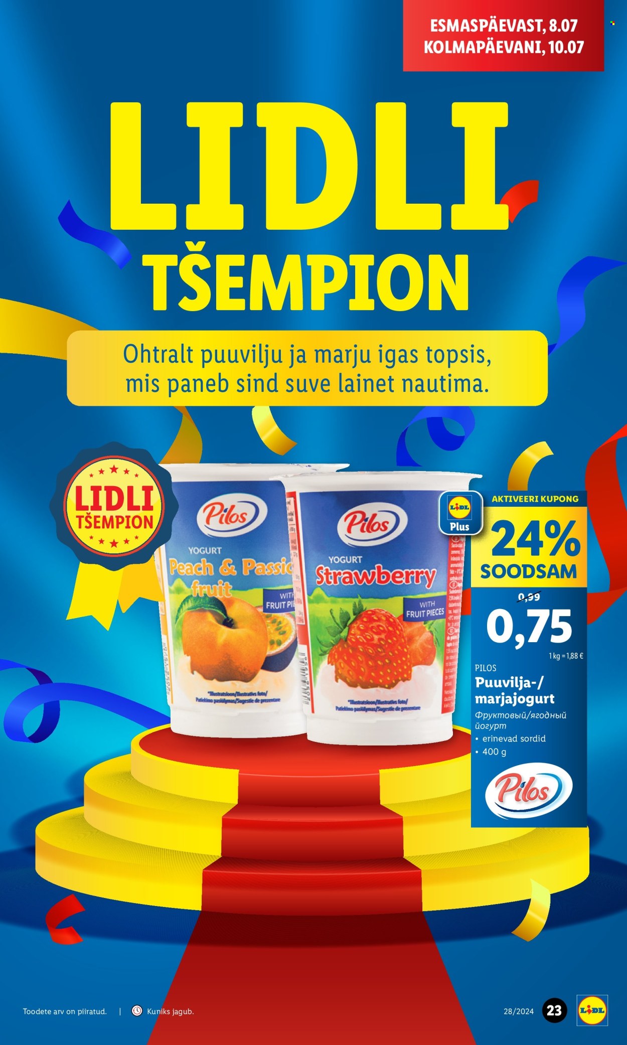 Lidl kliendileht - 08.07.2024 - 14.07.2024. Lehekülg 23
