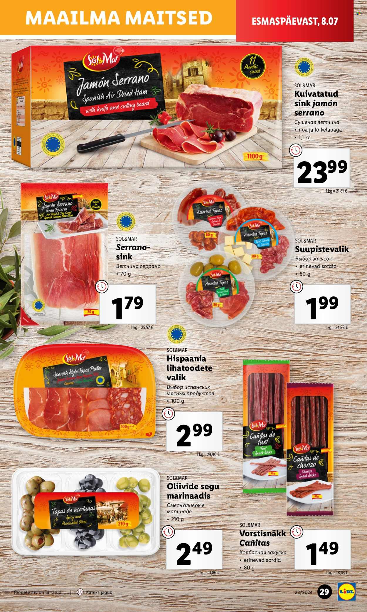 Lidl kliendileht - 08.07.2024 - 14.07.2024. Lehekülg 29