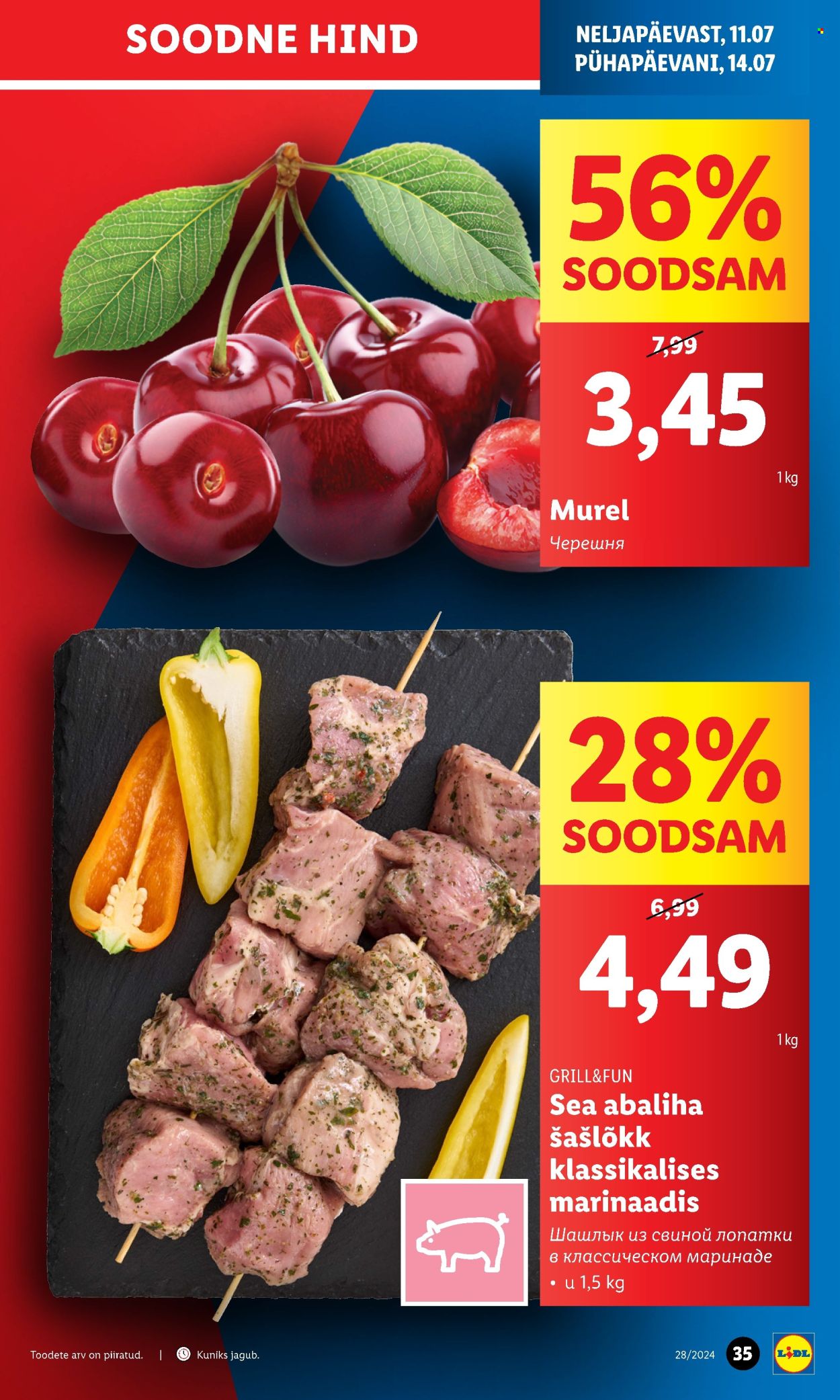 Lidl kliendileht - 08.07.2024 - 14.07.2024. Lehekülg 35