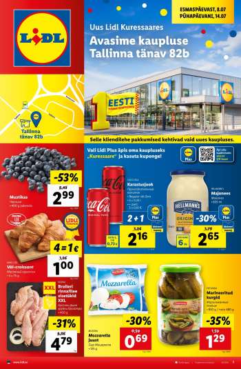 Kaupluse Lidl kliendileht - 08.07.2024 - 14.07.2024.