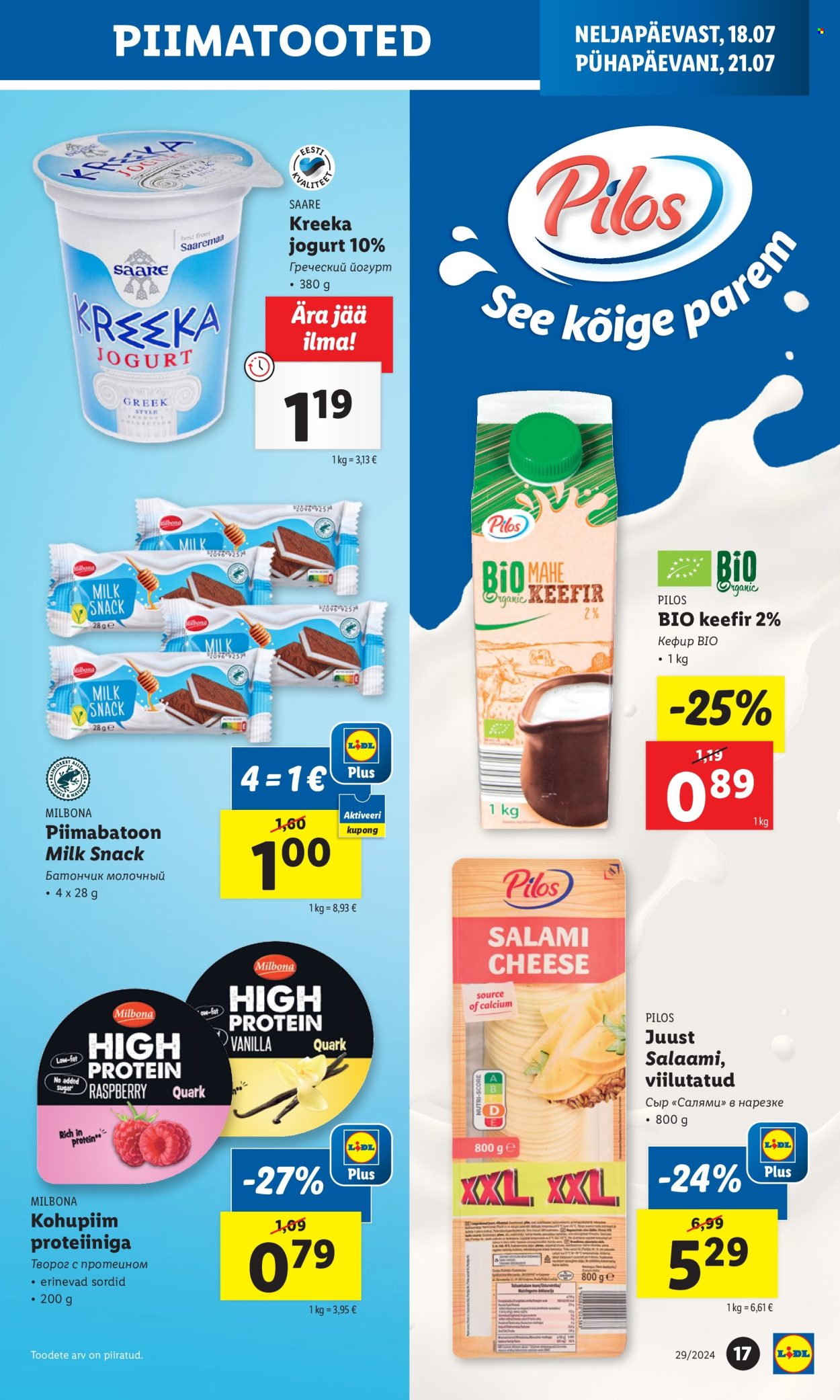 Lidl kliendileht - 18.07.2024 - 21.07.2024. Lehekülg 17