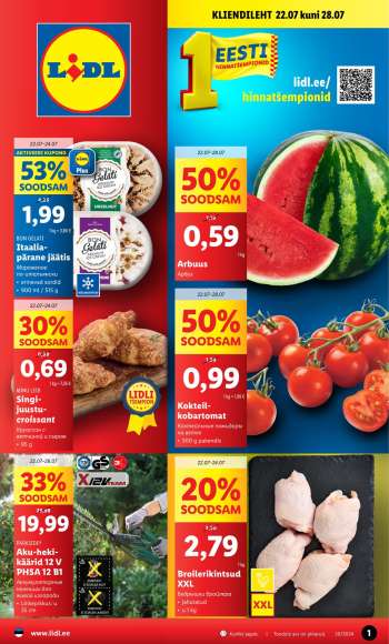 Kaupluse Lidl kliendileht - 22.07.2024 - 28.07.2024.