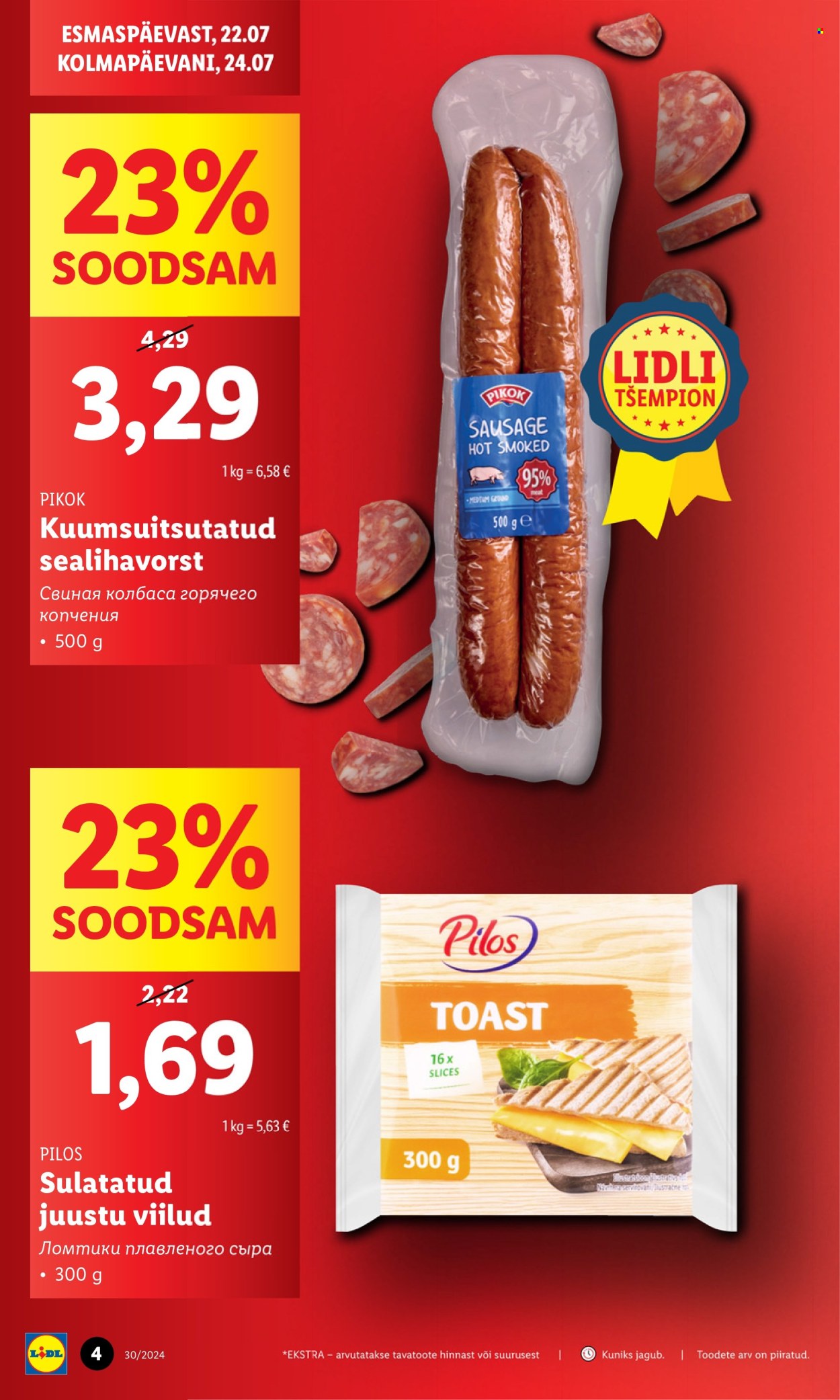 Lidl kliendileht - 22.07.2024 - 28.07.2024. Lehekülg 4