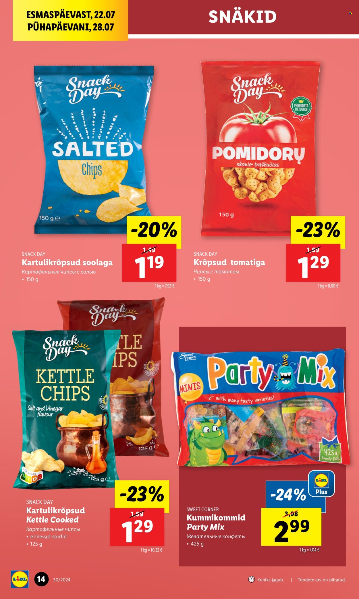 Lidl kliendileht - 22.07.2024 - 28.07.2024. Lehekülg 14