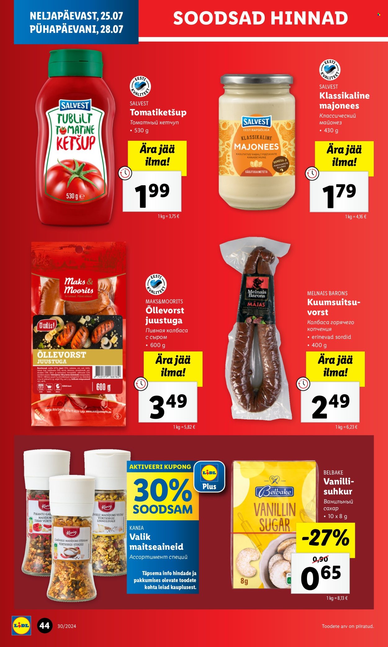 Lidl kliendileht - 22.07.2024 - 28.07.2024. Lehekülg 44