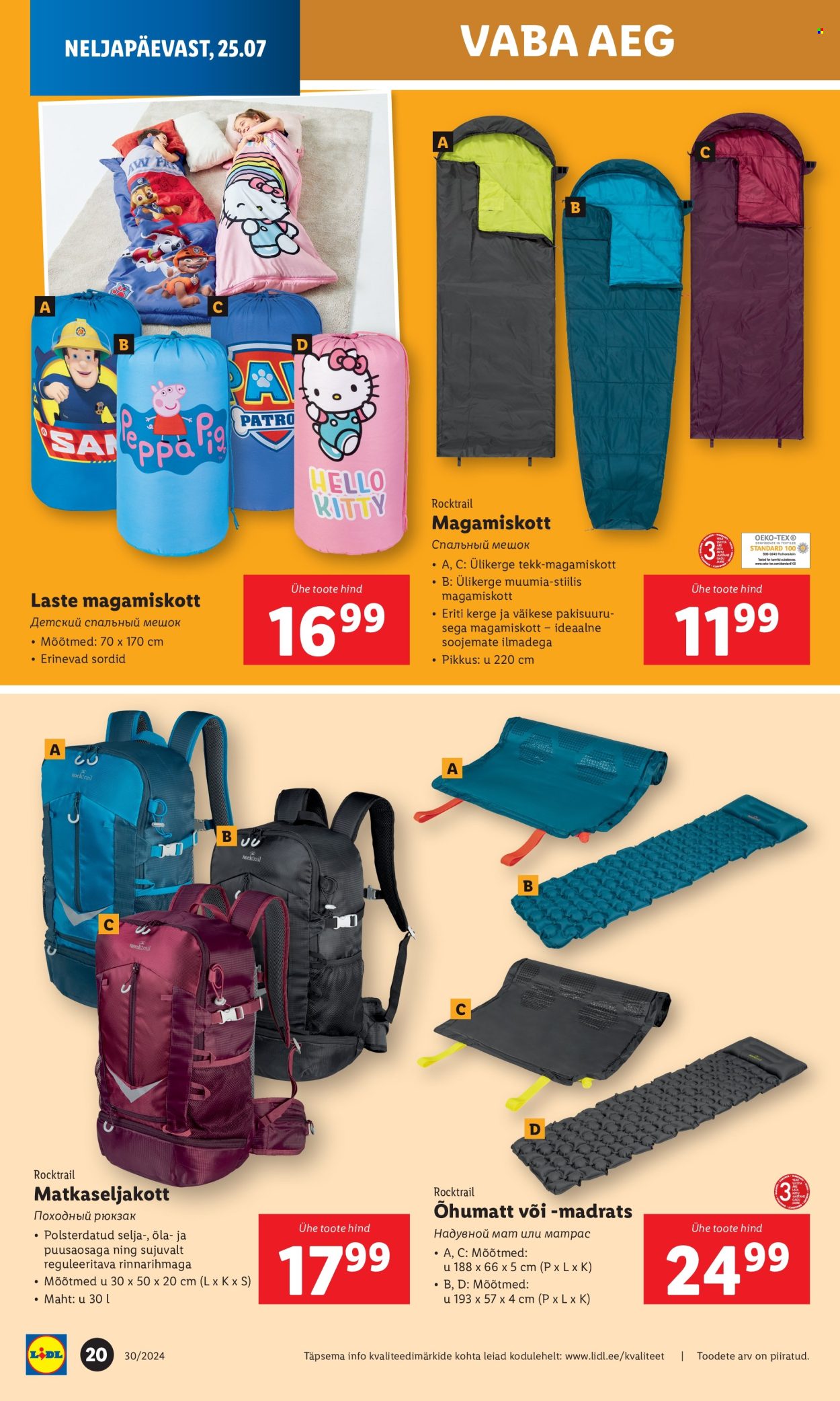 Lidl kliendileht - 22.07.2024 - 28.07.2024. Lehekülg 20