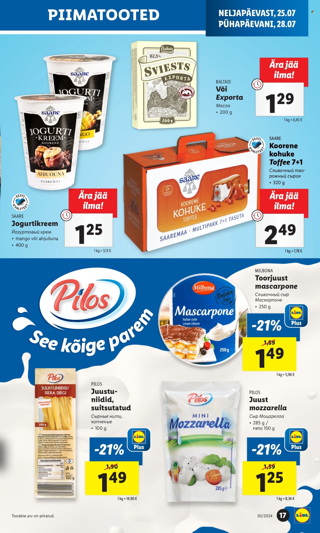 Lidl kliendileht - 25.07.2024 - 28.07.2024. Lehekülg 17