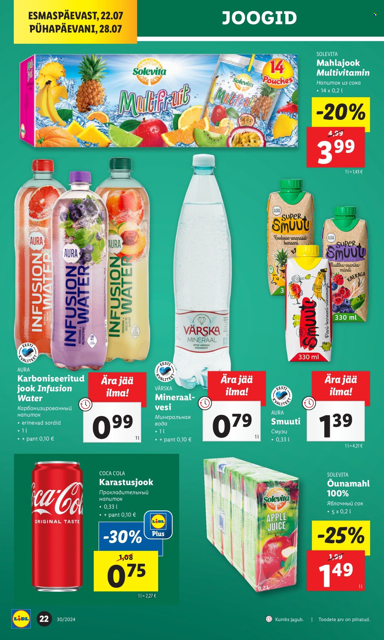 Lidl kliendileht - 25.07.2024 - 28.07.2024. Lehekülg 22