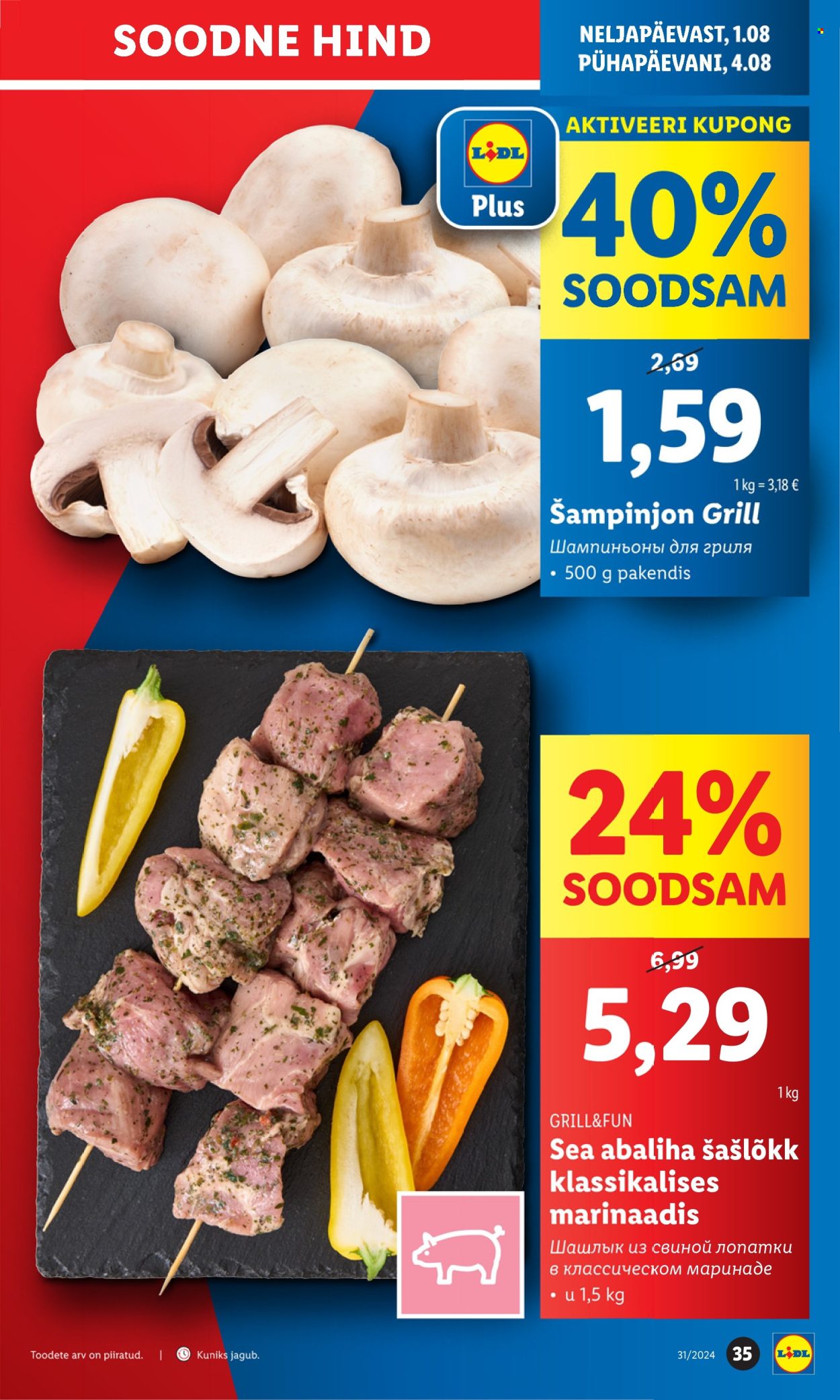 Lidl kliendileht - 29.07.2024 - 04.08.2024. Lehekülg 35